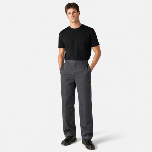 Loose Fit Double Knee Pants