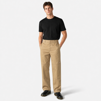 Loose Fit Double Knee Pants