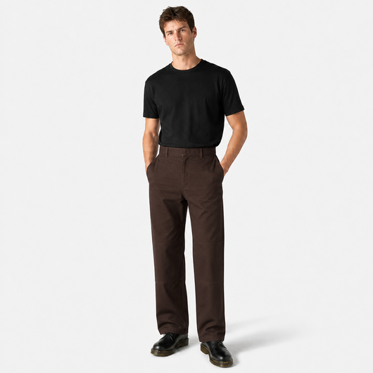 Loose Fit Double Knee Pants