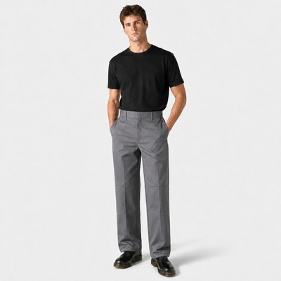 Loose Fit Double Knee Pants